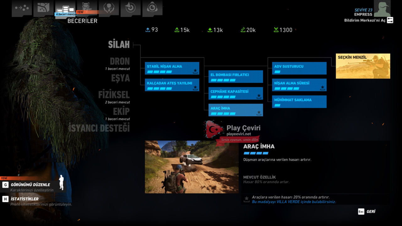Tom Clancy’s Ghost Recon Wildlands +DLC’ler (Türkçe Yama) - Ghost Recon Wildlands 13 Türkçe Yama Görüntüsü