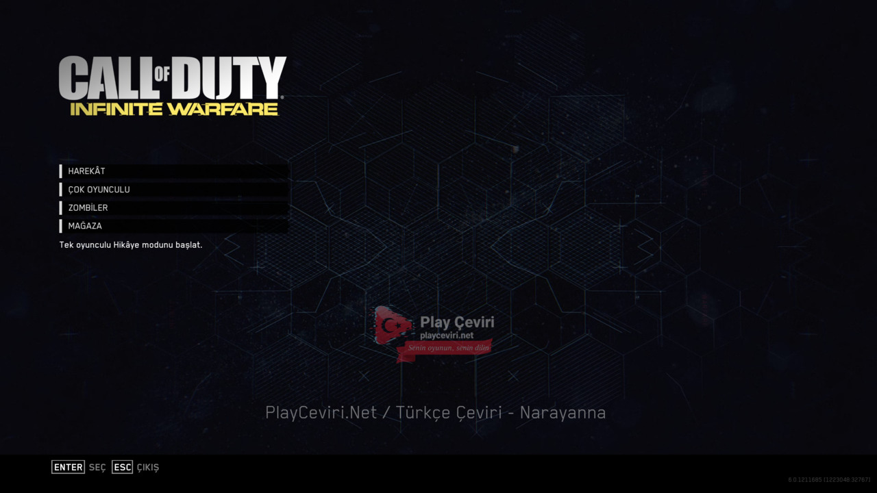 Call of Duty®: Infinite Warfare (Türkçe Yama) - Call Of Duty Infinite Warfare 1 Türkçe Yama Görüntüsü